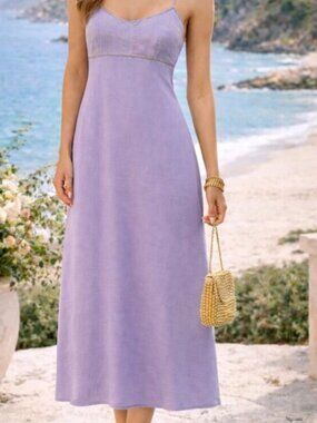 Lavender Spaghetti Strap Mini Dress